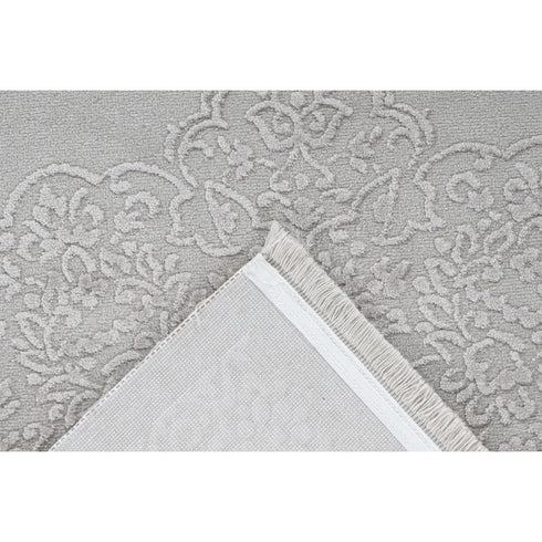 Pierre Cardin - Triomphe 500 Silver Rug with Centre Medallion - ADORE RUGS and FLOORING